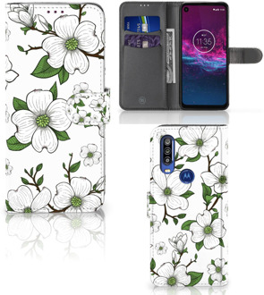 B2Ctelecom Motorola One Action Hoesje Dogwood Flowers