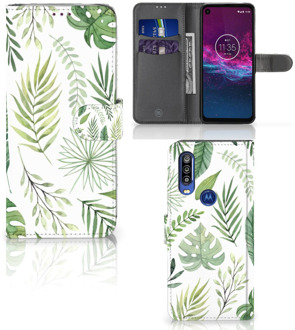 B2Ctelecom Motorola One Action Hoesje Leaves