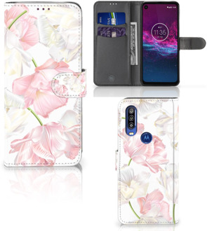 B2Ctelecom Motorola One Action Hoesje Lovely Flowers