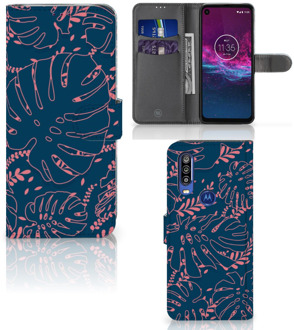 B2Ctelecom Motorola One Action Hoesje Palm Leaves