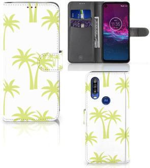 B2Ctelecom Motorola One Action Hoesje Palmtrees