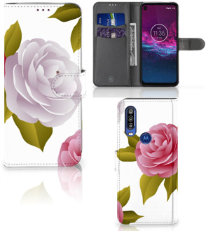 B2Ctelecom Motorola One Action Hoesje Roses