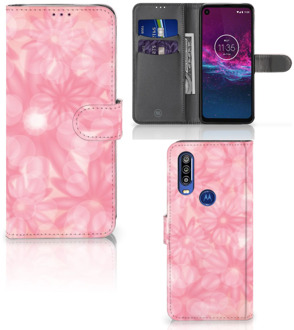 B2Ctelecom Motorola One Action Hoesje Spring Flowers