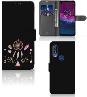 B2Ctelecom Motorola One Action Leuk Hoesje Boho Dreamcatcher