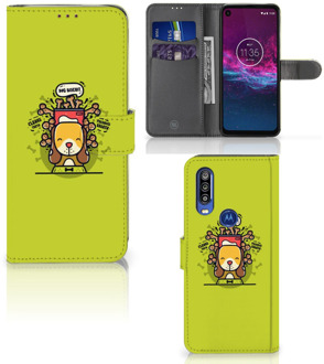 B2Ctelecom Motorola One Action Leuk Hoesje Doggy Biscuit