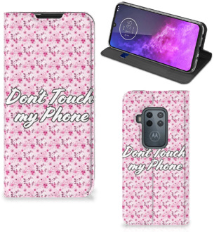 B2Ctelecom Motorola One Zoom Design Case Flowers Pink DTMP