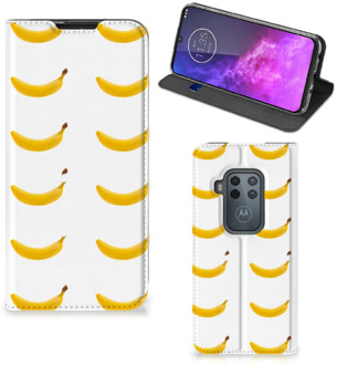 B2Ctelecom Motorola One Zoom Flip Style Cover Banana