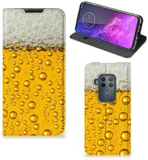 B2Ctelecom Motorola One Zoom Flip Style Cover Bier