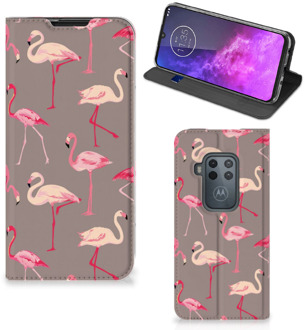 B2Ctelecom Motorola One Zoom Hoesje maken Flamingo