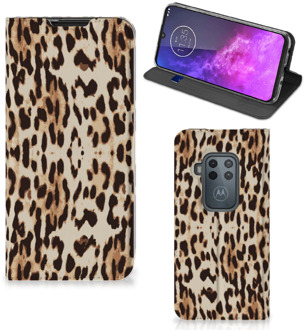 B2Ctelecom Motorola One Zoom Hoesje maken Leopard