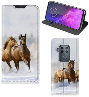 B2Ctelecom Motorola One Zoom Hoesje maken Paarden