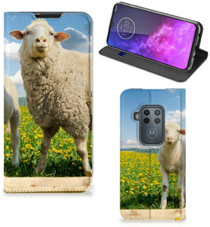 B2Ctelecom Motorola One Zoom Hoesje maken Schaap en Lammetje