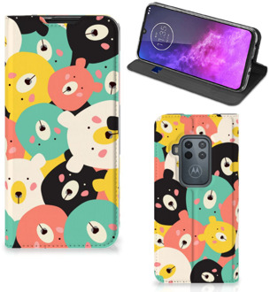 B2Ctelecom Motorola One Zoom Magnet Case Bears