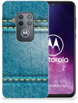 B2Ctelecom Motorola One Zoom Silicone Back Cover Jeans