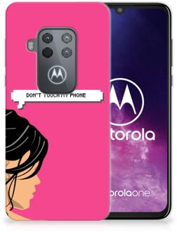 B2Ctelecom Motorola One Zoom Silicone-hoesje Woman DTMP