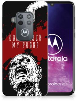 B2Ctelecom Motorola One Zoom Silicone-hoesje Zombie Blood