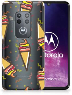 B2Ctelecom Motorola One Zoom Siliconen Case Icecream