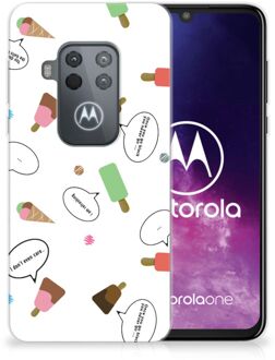 B2Ctelecom Motorola One Zoom Siliconen Case IJsjes