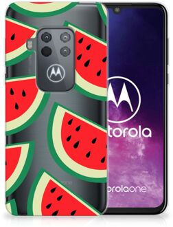 B2Ctelecom Motorola One Zoom Siliconen Case Watermelons