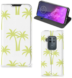 B2Ctelecom Motorola One Zoom Smart Cover Palmtrees