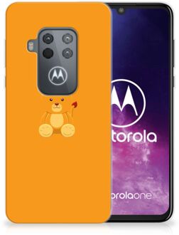 B2Ctelecom Motorola One Zoom Telefoonhoesje met Naam Baby Beer