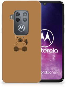 B2Ctelecom Motorola One Zoom Telefoonhoesje met Naam Baby Hyena