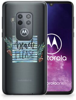 B2Ctelecom Motorola One Zoom Telefoonhoesje met Naam Boho Beach