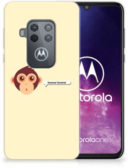 B2Ctelecom Motorola One Zoom Telefoonhoesje met Naam Monkey