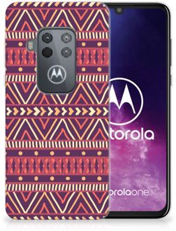 B2Ctelecom Motorola One Zoom TPU bumper Aztec Purple