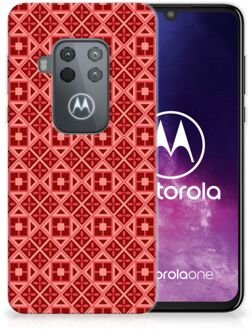 B2Ctelecom Motorola One Zoom TPU bumper Batik Red