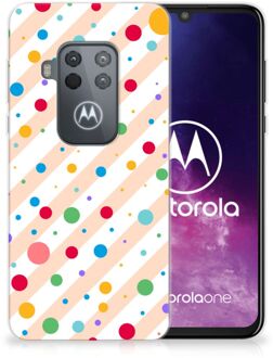 B2Ctelecom Motorola One Zoom TPU bumper Dots