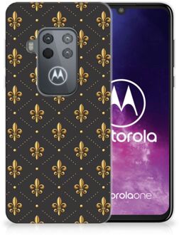 B2Ctelecom Motorola One Zoom TPU bumper Franse Lelie