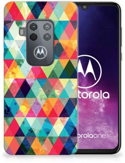 B2Ctelecom Motorola One Zoom TPU bumper Geruit