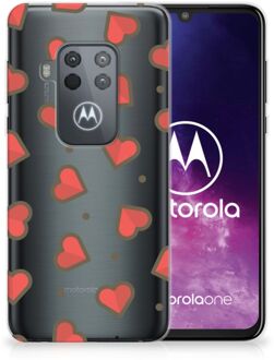 B2Ctelecom Motorola One Zoom TPU bumper Hearts