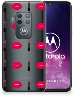 B2Ctelecom Motorola One Zoom TPU bumper Lipstick Kiss