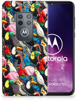 B2Ctelecom Motorola One Zoom TPU Hoesje Birds