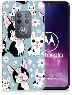 B2Ctelecom Motorola One Zoom TPU Hoesje Hondjes