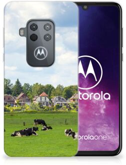 B2Ctelecom Motorola One Zoom TPU Hoesje Koeien