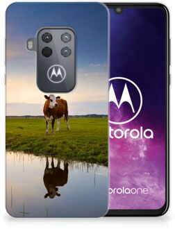 B2Ctelecom Motorola One Zoom TPU Hoesje Koeien