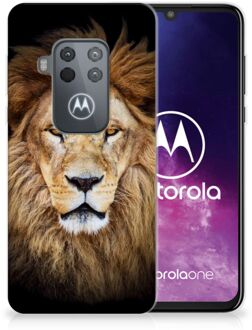 B2Ctelecom Motorola One Zoom TPU Hoesje Leeuw