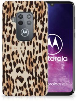 B2Ctelecom Motorola One Zoom TPU Hoesje Leopard