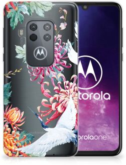 B2Ctelecom Motorola One Zoom TPU Hoesje Ooievaars