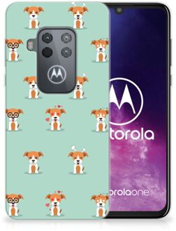 B2Ctelecom Motorola One Zoom TPU Hoesje Pups