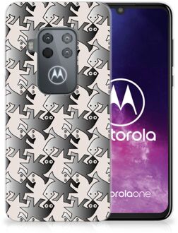 B2Ctelecom Motorola One Zoom TPU Hoesje Salamander Grey