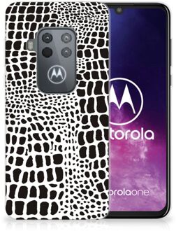 B2Ctelecom Motorola One Zoom TPU Hoesje Slangenprint