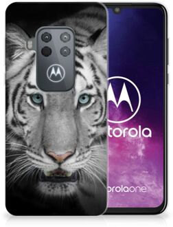 B2Ctelecom Motorola One Zoom TPU Hoesje Tijger