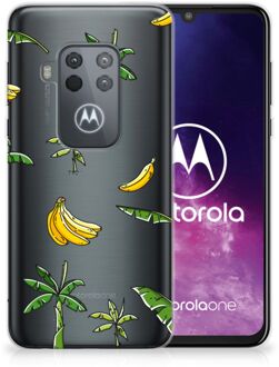 B2Ctelecom Motorola One Zoom TPU Siliconen Hoesje Banana Tree