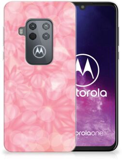 B2Ctelecom Motorola One Zoom TPU Siliconen Hoesje Spring Flowers