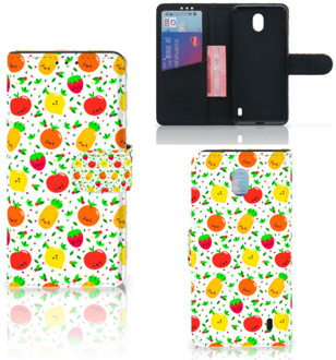 B2Ctelecom Nokia 1 Plus Book Cover Fruits