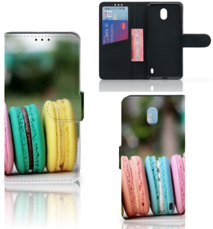 B2Ctelecom Nokia 1 Plus Book Cover Macarons